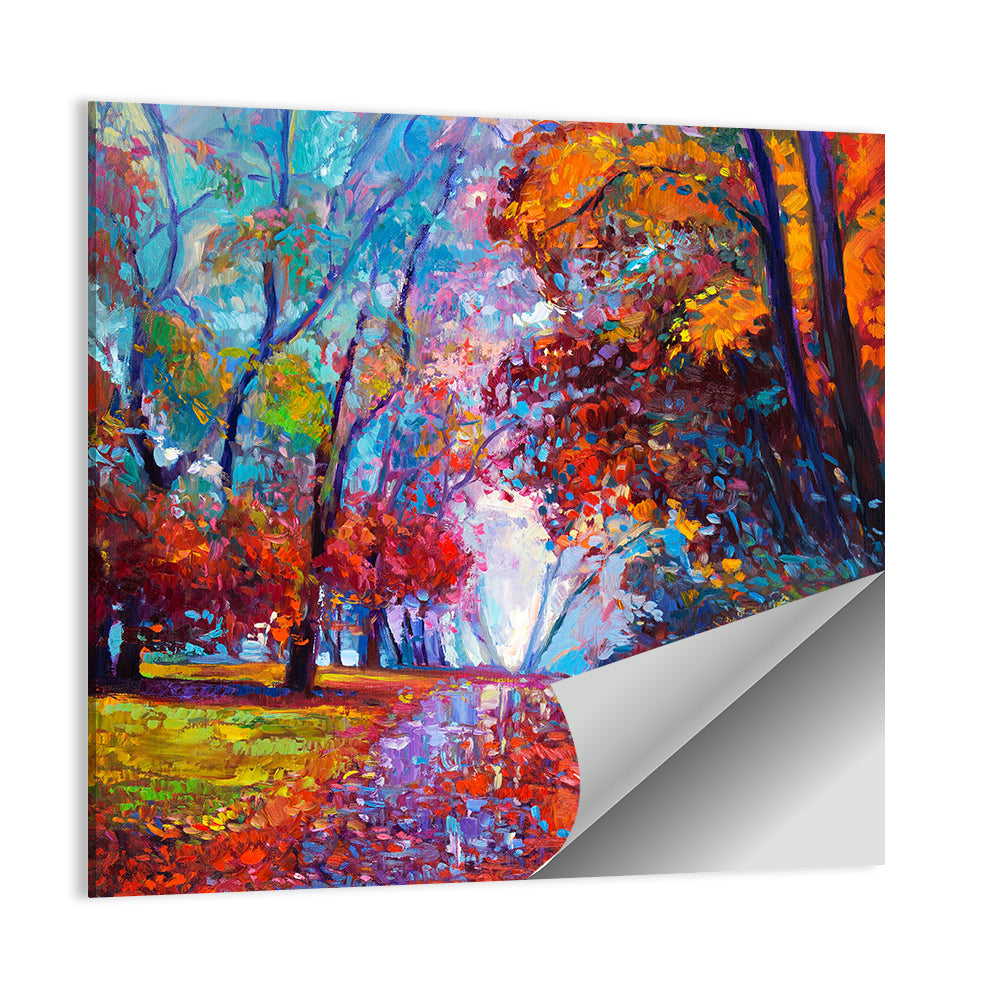 Autumn Forest Path Wall Art