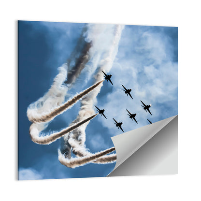 Nine-jet Aerobatic Formation Wall Art
