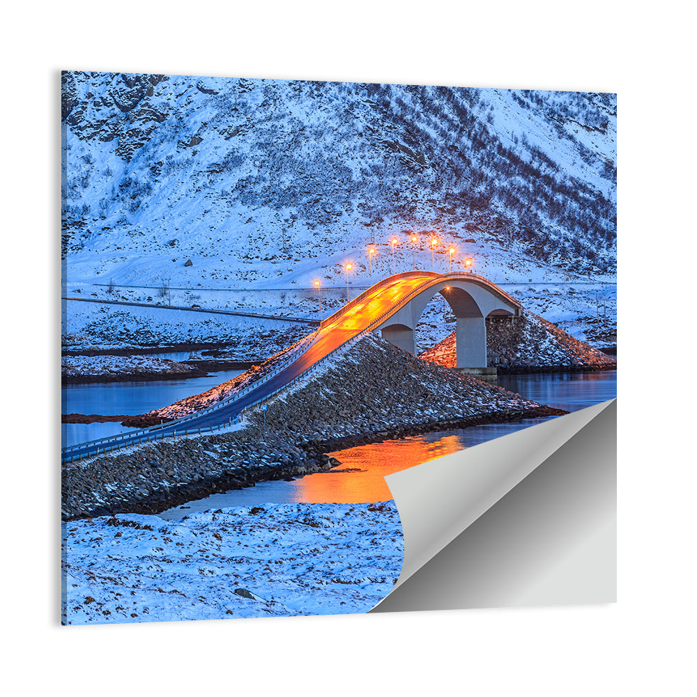 Fredvang Bridges at Twilight Wall Art