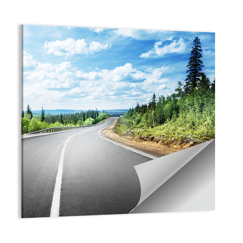 Road to Mountain Horizon Wall Art