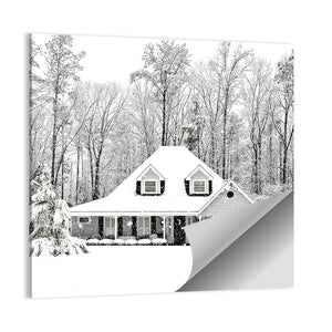 Frosty Cold Winter Scene Wall Art