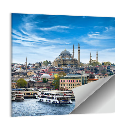 Istanbul Skyline with Suleymaniye Mosque Wall Art