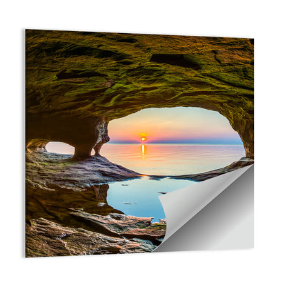 Chapel Rock Sunset, Lake Superior Wall Art