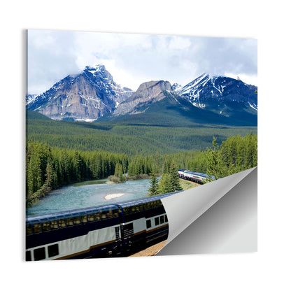 Glass Roof Train in Canadian Rockies Wall Art
