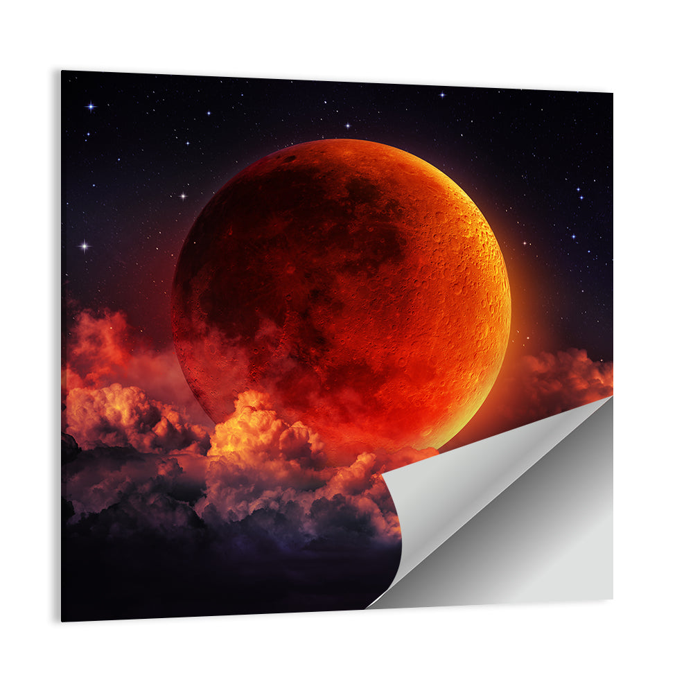 Blood Moon Eclipse Wall Art