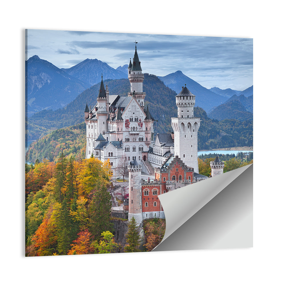 Neuschwanstein Castle in Autumn Wall Art