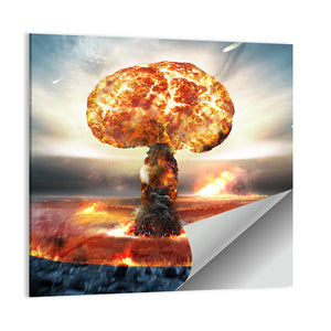 Danger Of Nuclear War Illustration Wall Art