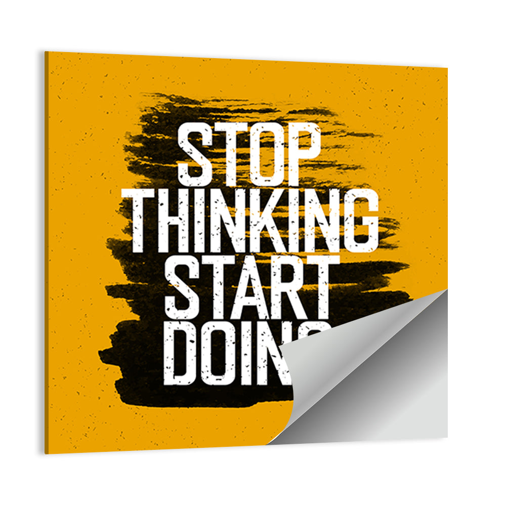 Stop Thinking Start Doing Typography Wall Art