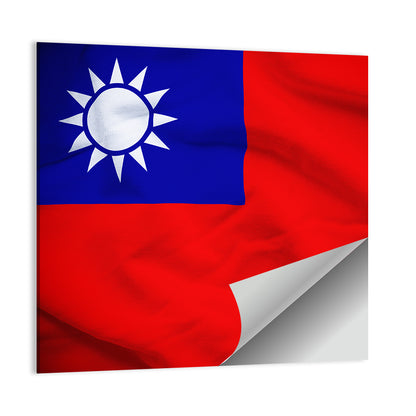 Flag Of Taiwan Wall Art