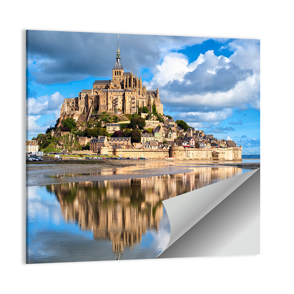 Mont Saint-michel Reflection Wall Art