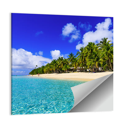 Dravuni Island Beach In Fiji Wall Art