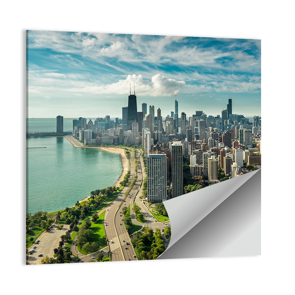 Chicago Lakefront Skyline Wall Art