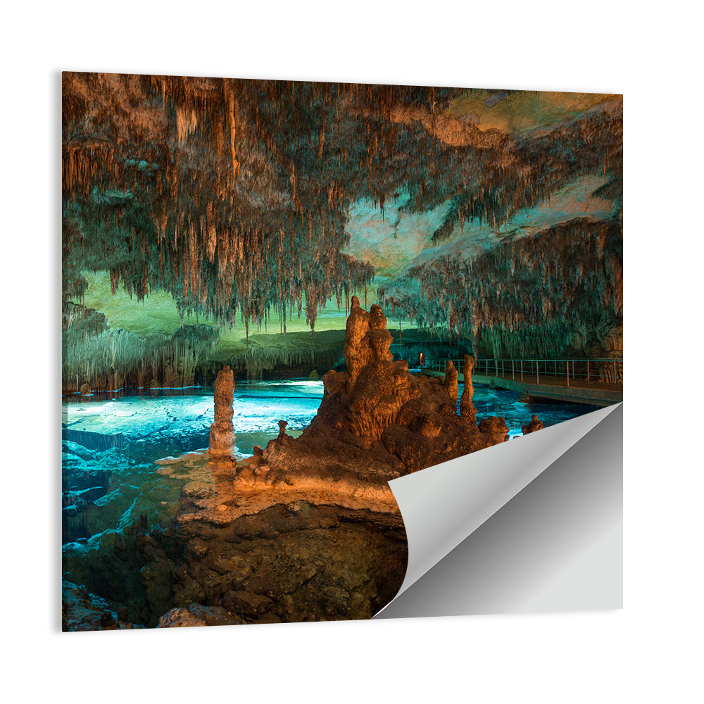 Dragon Caves Blue Lake, Majorca Wall Art