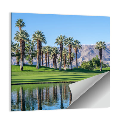 Palm Desert Golf Course with Lake Wall Art