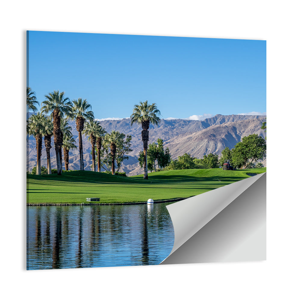 Palm Desert Golf Course with Lake Wall Art