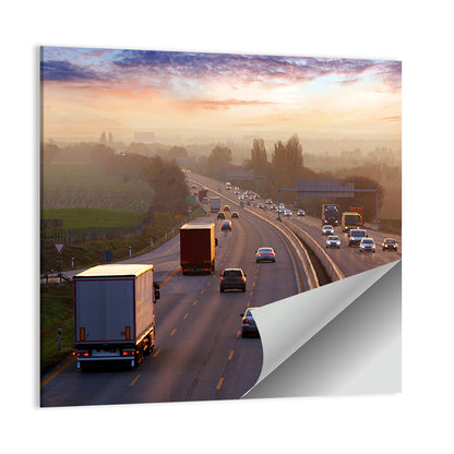 Chinese Highway at Sunset Wall Art