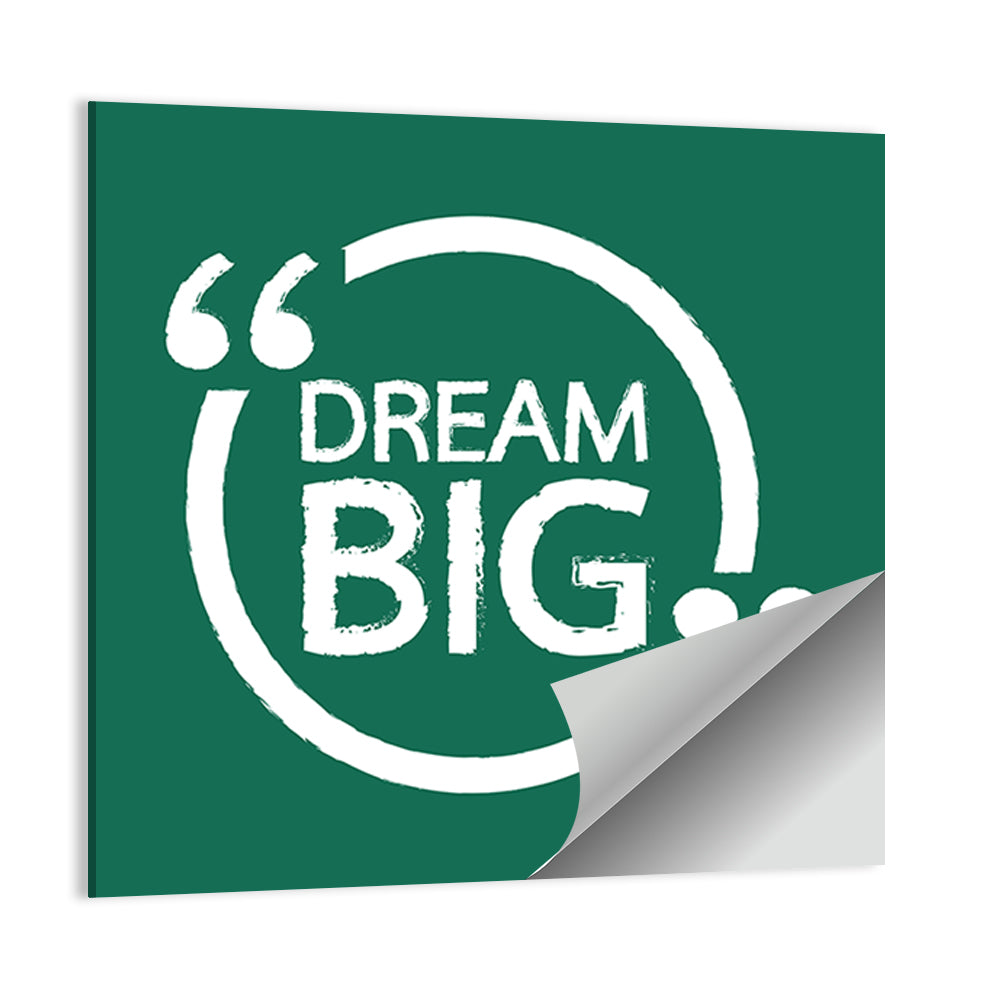 Dream Big Typography Wall Art