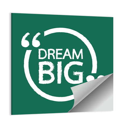 Dream Big Typography Wall Art