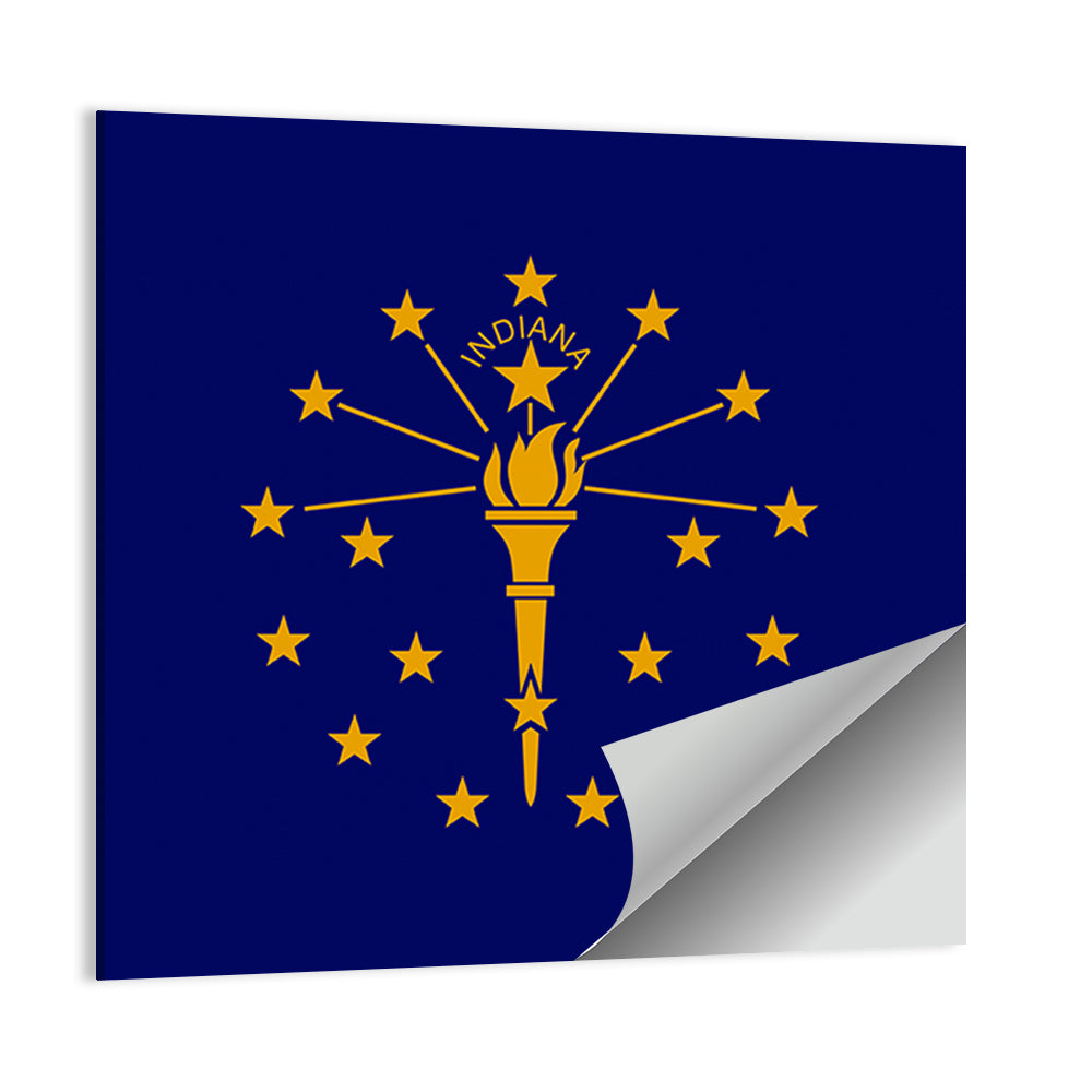 Indiana State Flag Graphic Wall Art
