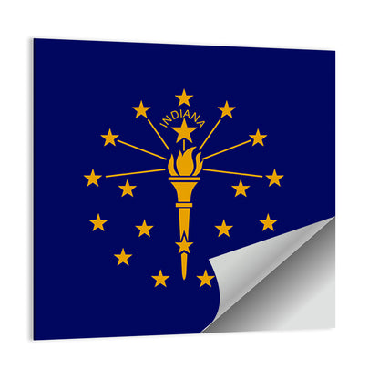 Indiana State Flag Graphic Wall Art