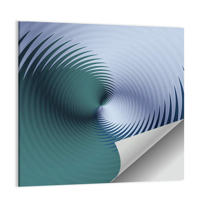 Hypnotic Floral Vortex Wall Art as a poster print