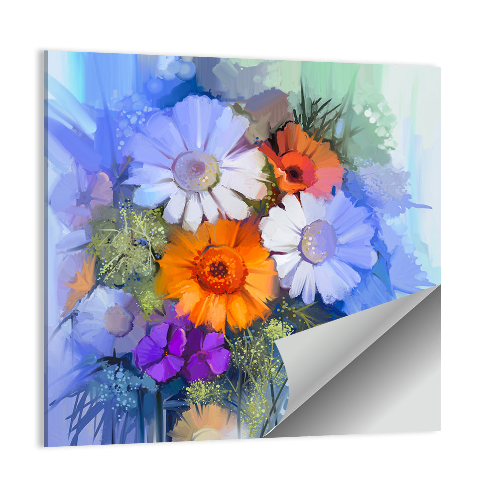 Impasto Floral Bouquet Wall Art