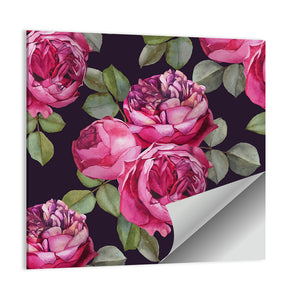 Watercolor Pink Roses Wall Art