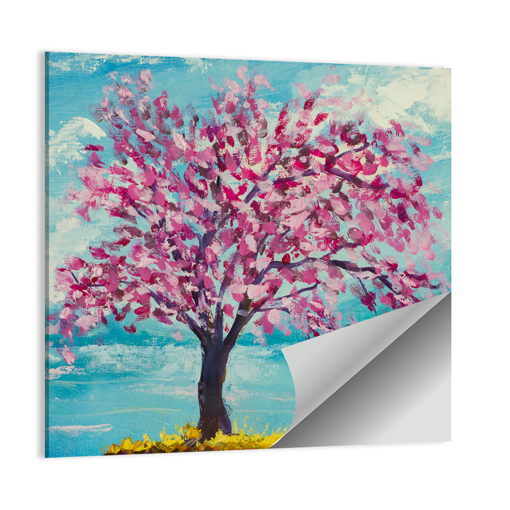 Sakura Island with Pink Blossoms Wall Art