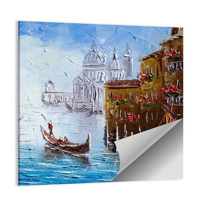 Venetian Canal Watercolor Wall Art