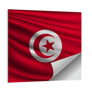 National Flag Of Tunisia Wall Art