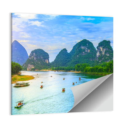 Li River at Yangshuo, Guilin Wall Art