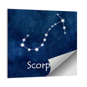 Scorpio Horoscope Constellation Wall Art