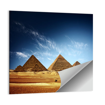 Giza Pyramids Valley View Wall Art