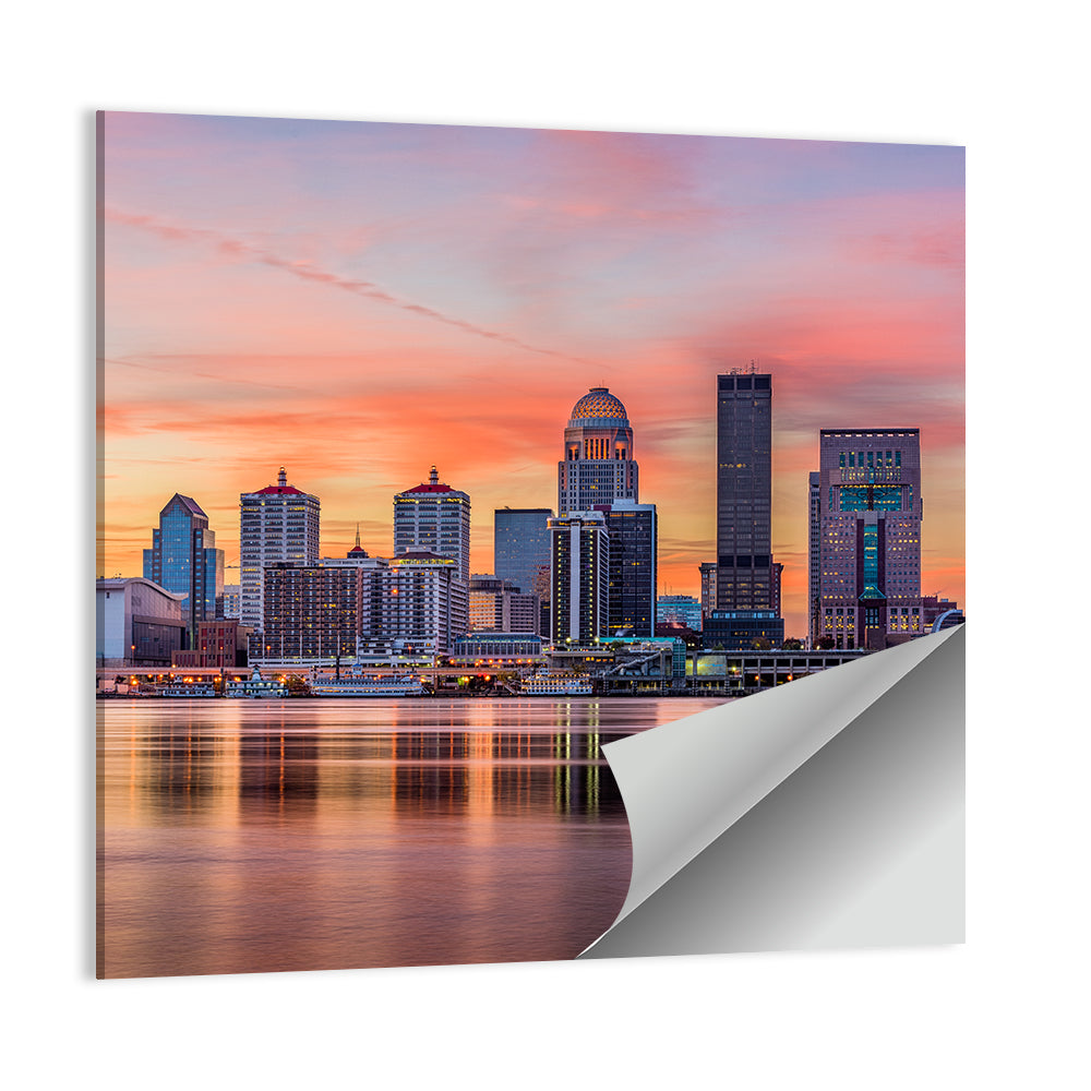 Louisville Skyline at Sunset Wall Art