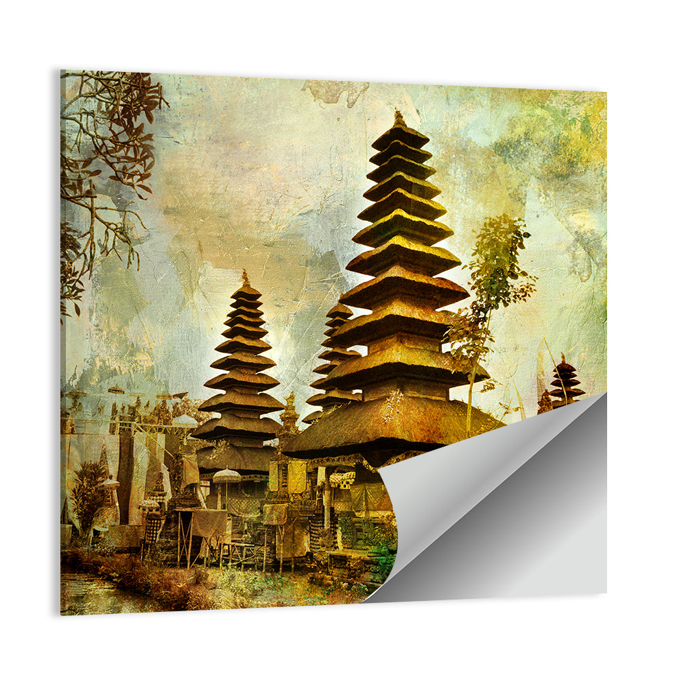 Balinese Meru Towers Wall Art