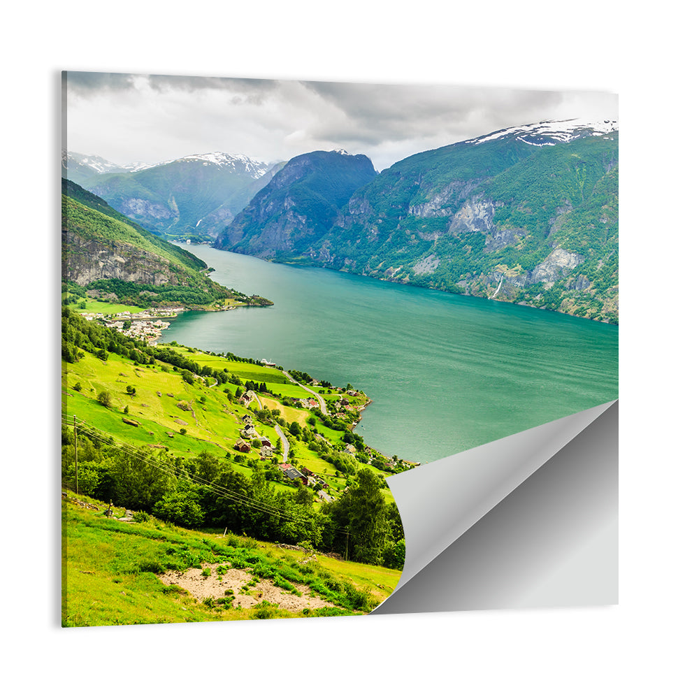Aurlandsfjord Valley Panorama Wall Art