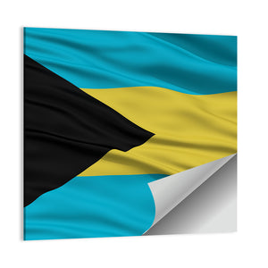 Bahamas Waving Flag Wall Art