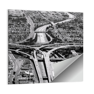 Highway Crossing At Los Angeles Airport Wall Art