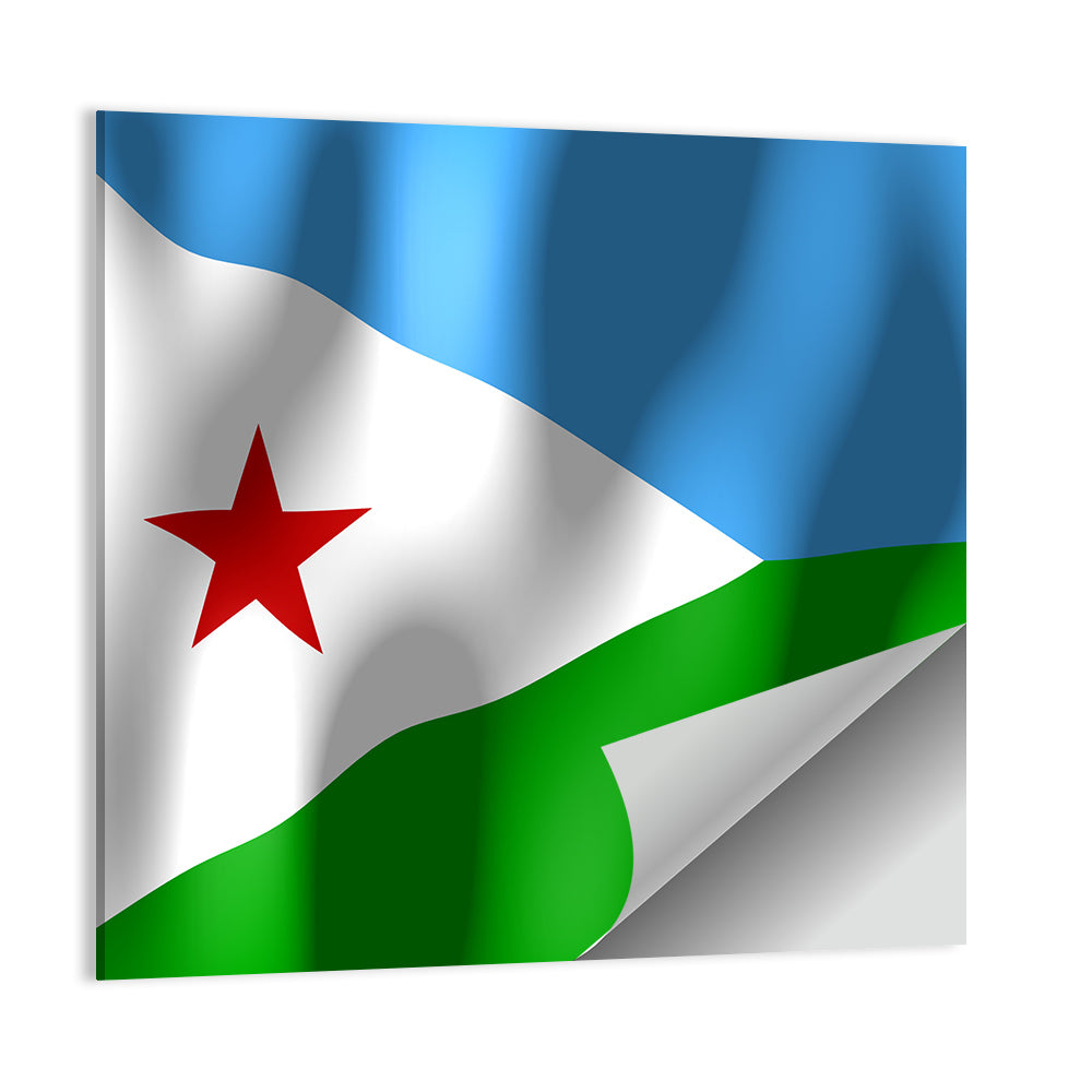 Flag Of Djibouti Wall Art