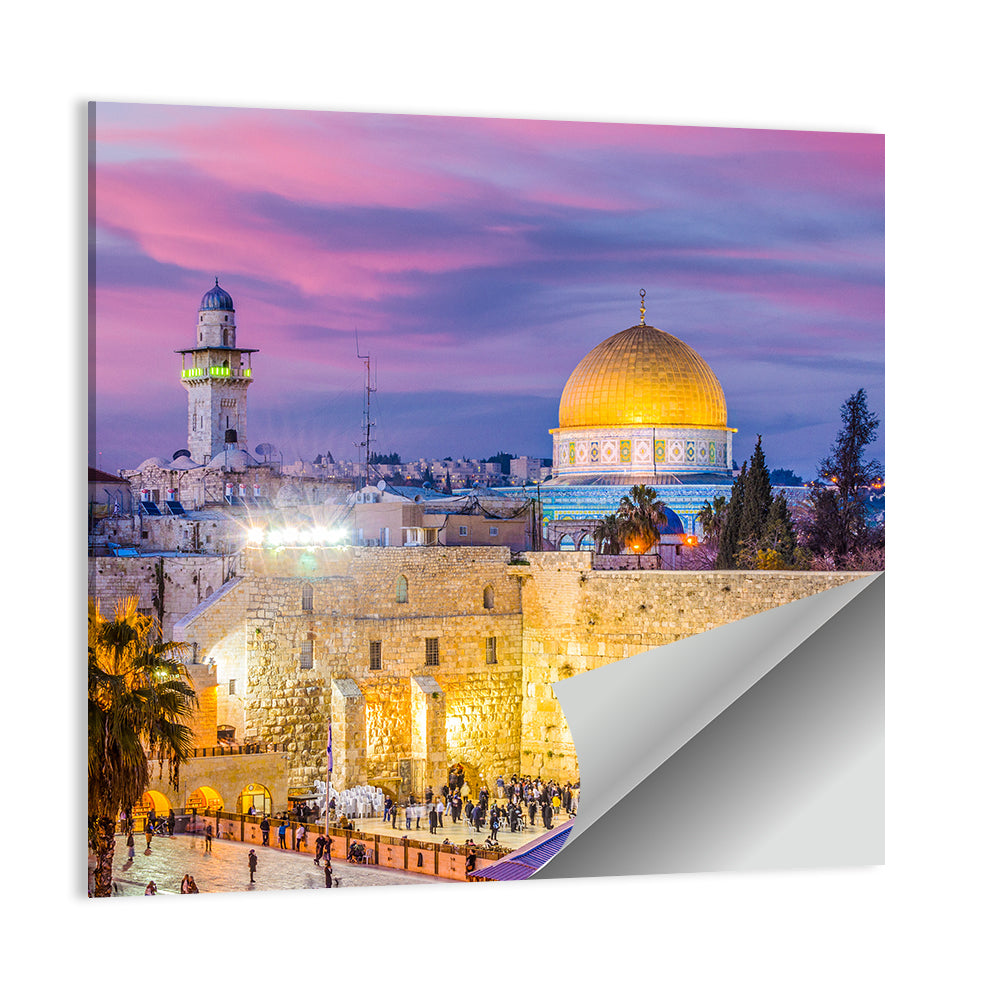 Temple Mount and Western , Jerusalem Wall Art