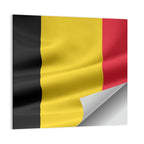 Waving Belgian Flag Wall Art