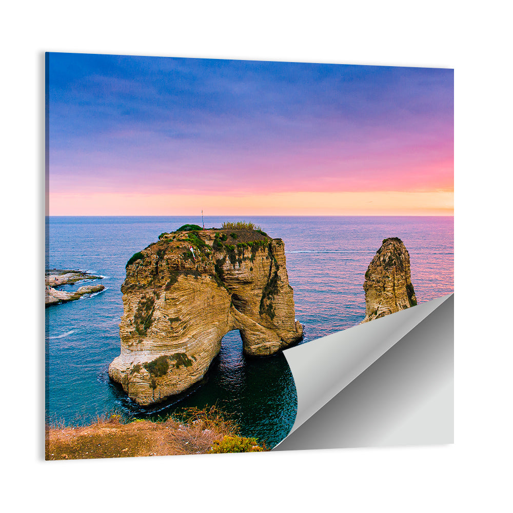 Raouché Rocks at Dusk, Beirut Wall Art