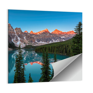 Sunrise At Moraine Lake Wall Art