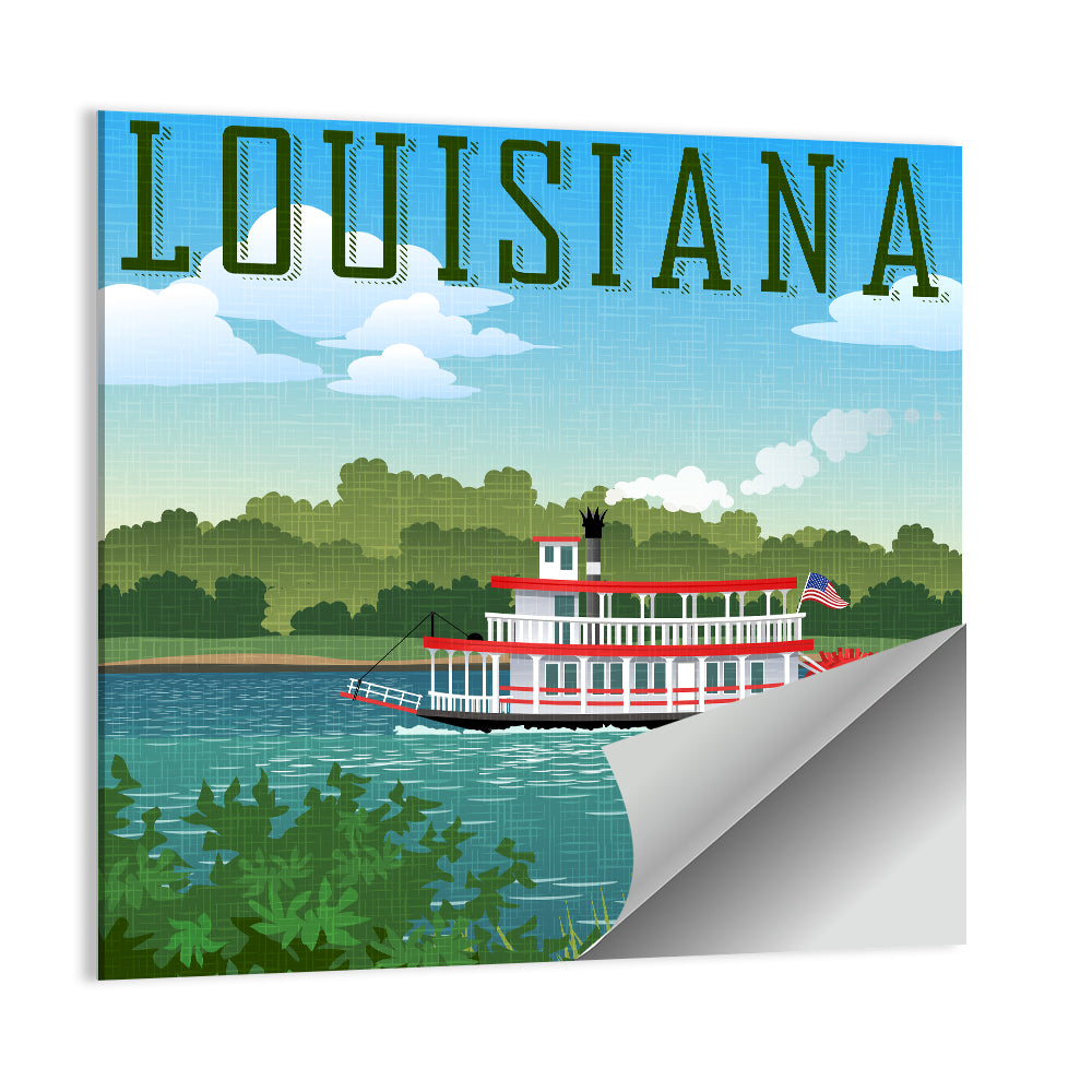 Louisiana Steamboat Wall Art
