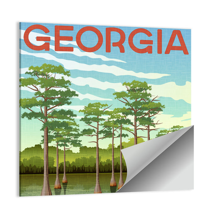 Georgia Cypress Swamp Wall Art as a poster print