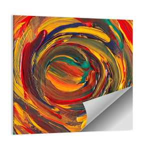 Colorful Spiral Abstract Wall Art