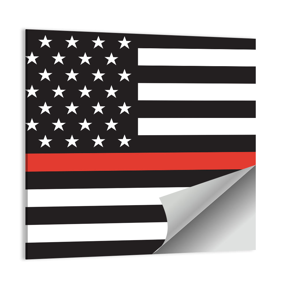 American Flag Minimalist Design Wall Art