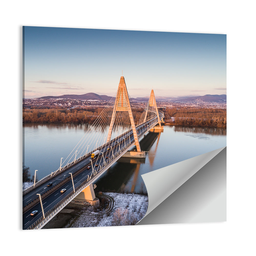Megyeri Bridge Over the Danube Wall Art