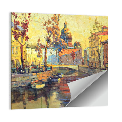 St Petersburg Golden Canal Wall Art