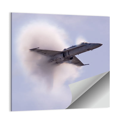 Supersonic Fighter Jet with Vapor Cone Wall Art